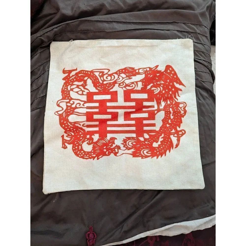 DRAGON square pillow case new